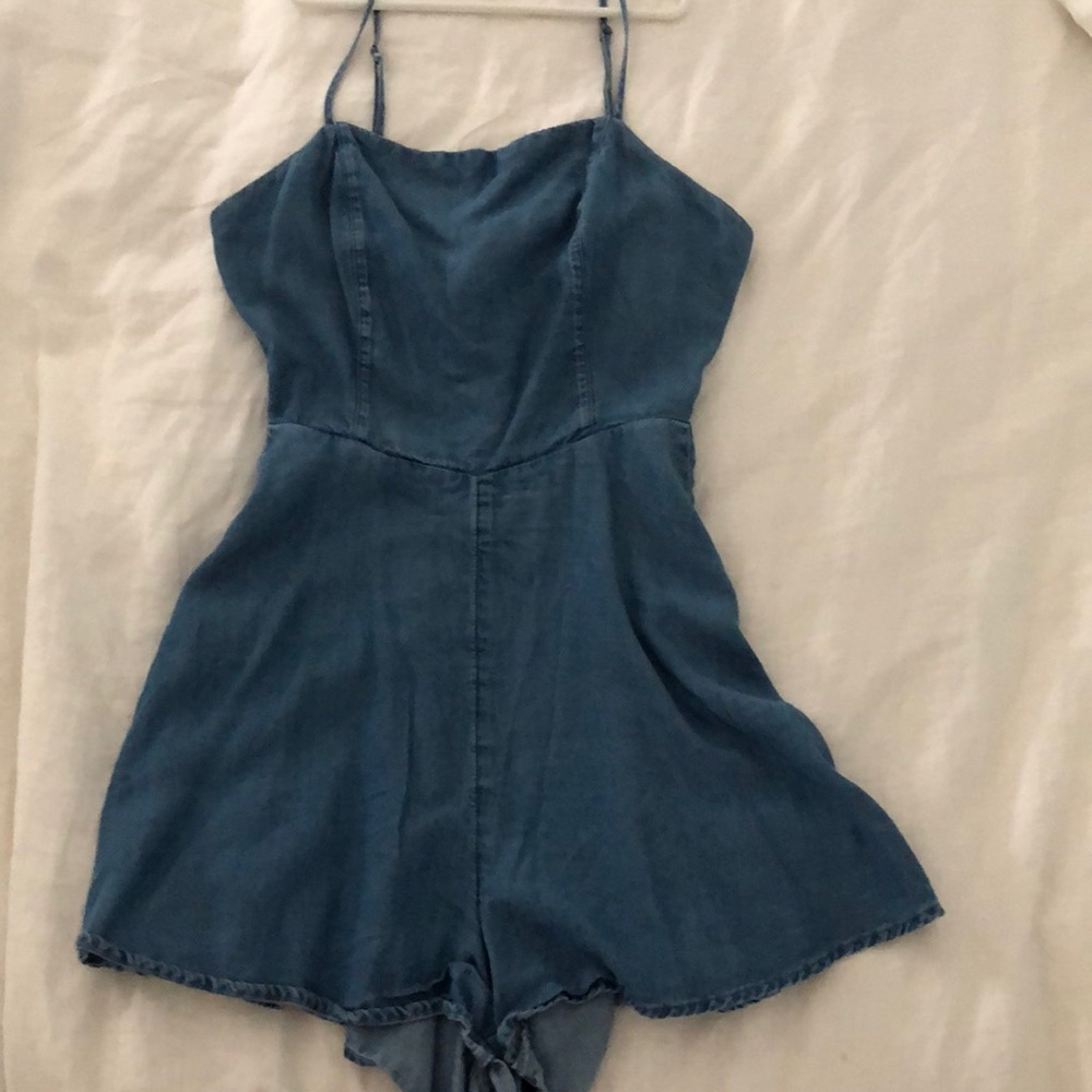 Blue jean romper